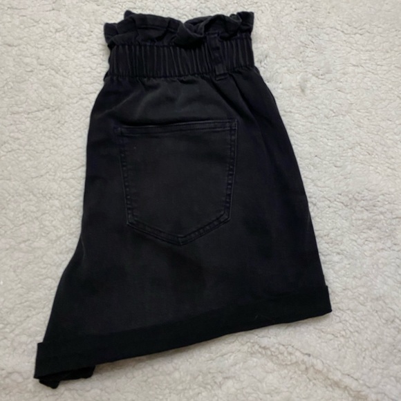 Black High Waisted Shorts - Picture 2 of 2